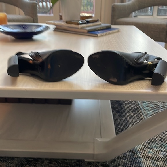 Vince black leather open toe booties. Size 7.5. Open toe and open back. - Picture 4 of 5